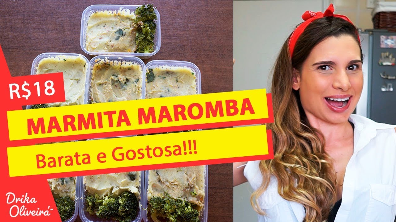 R$18 - 7 SUPER MARMITAS DA SEMANA PARA GANHO DE MASSA MUSCULAR / Receita fit: escondidinho #Ep.30