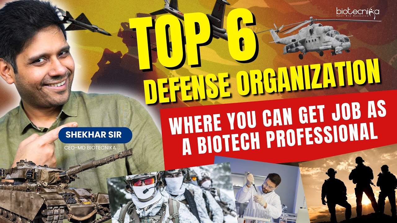 Top 6 Defense Organizations Where You Can Get A Job As a Biotech Professional! 