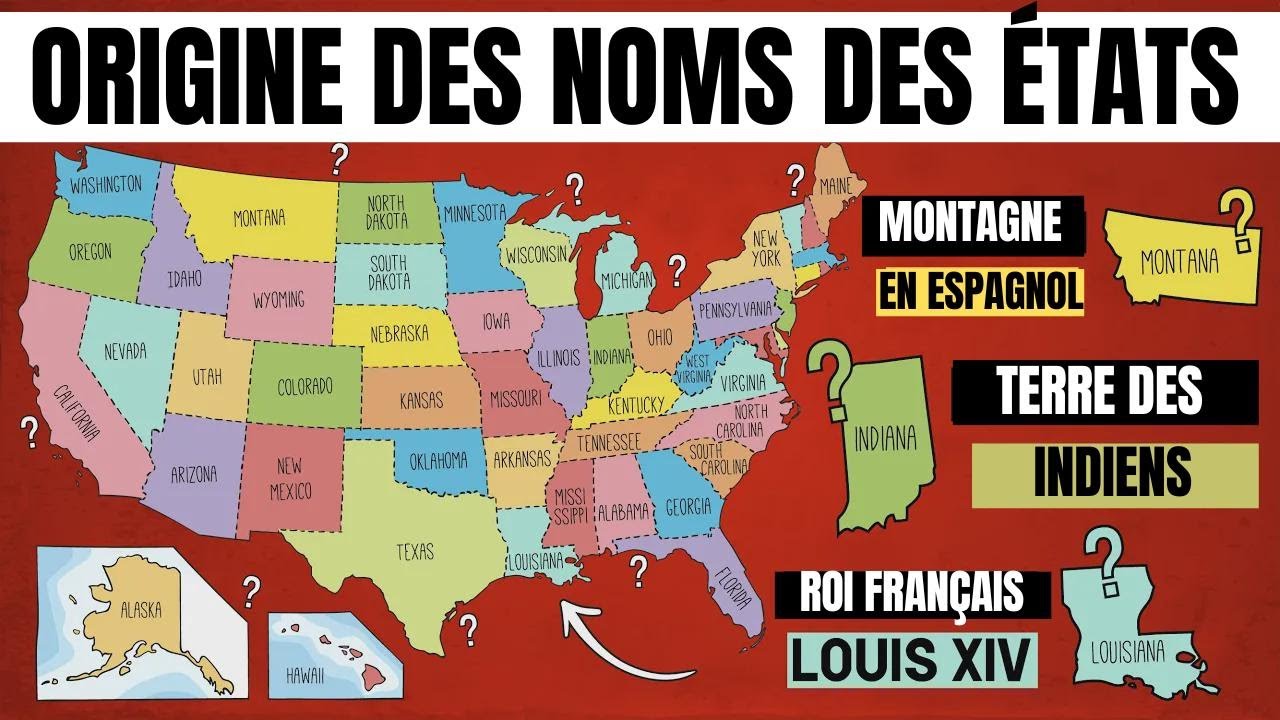 Grandes histoires derrière les noms des États des États-Unis