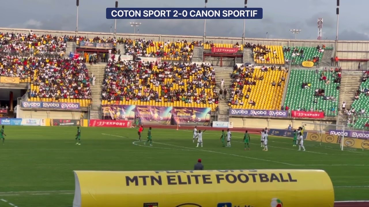 COTON SPORT DE GAROUA 2-0 CANON DE YAOUNDÉ : L’INTÉGRALITÉ DE LA 1ERE MI TEMPS (PLAYOFFS CAMEROUN)