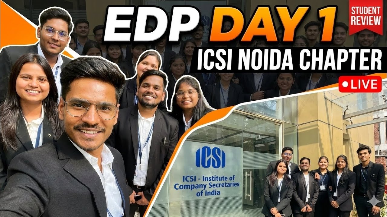 EDP Day-1 ICSI Noida chapter 36th batch. #trending #edp #friends 