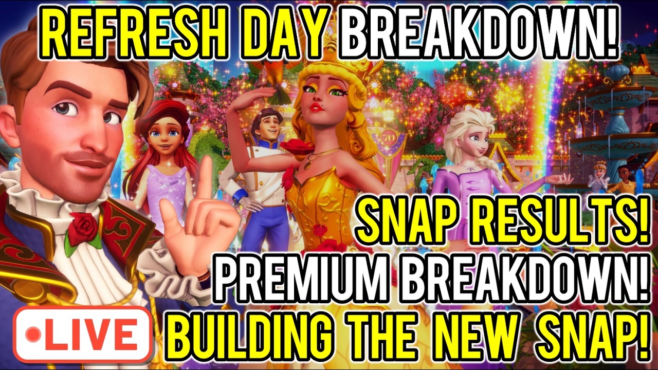 Refresh Day Breakdown! | Snap Results, Premium Review, & NEW SNAP BUILDS! | Disney Dreamlight Valley