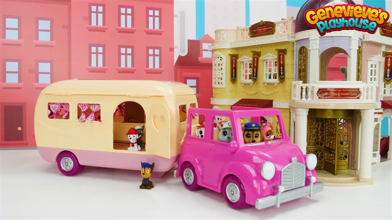 Paw Patrol Go Shopping at the Mall - Toy Learning Video for Kids!