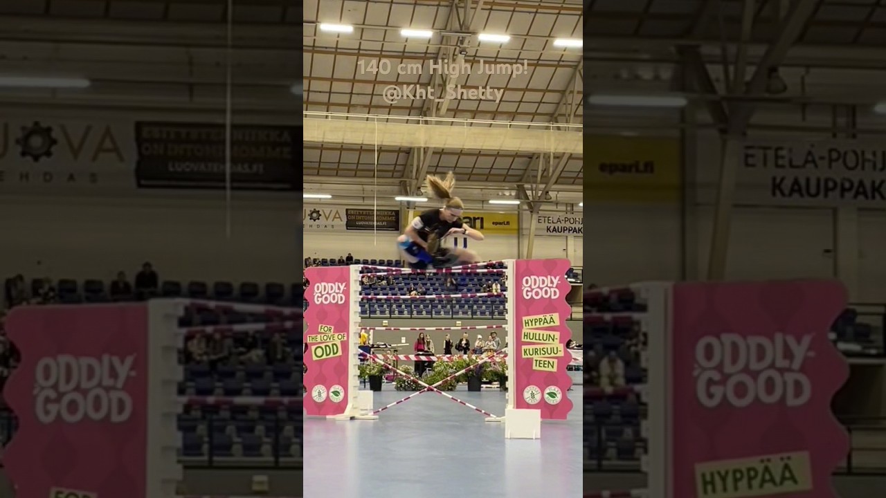 My 140 cm jump from the Finnish Hobby Horse Championship! #hobbyhorse #hobbyhorsing #sport #highjump