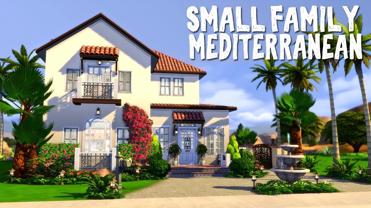 Небольшая семейная средиземноморская кухня 🌺 || The Sims 4: Скоростное строительство