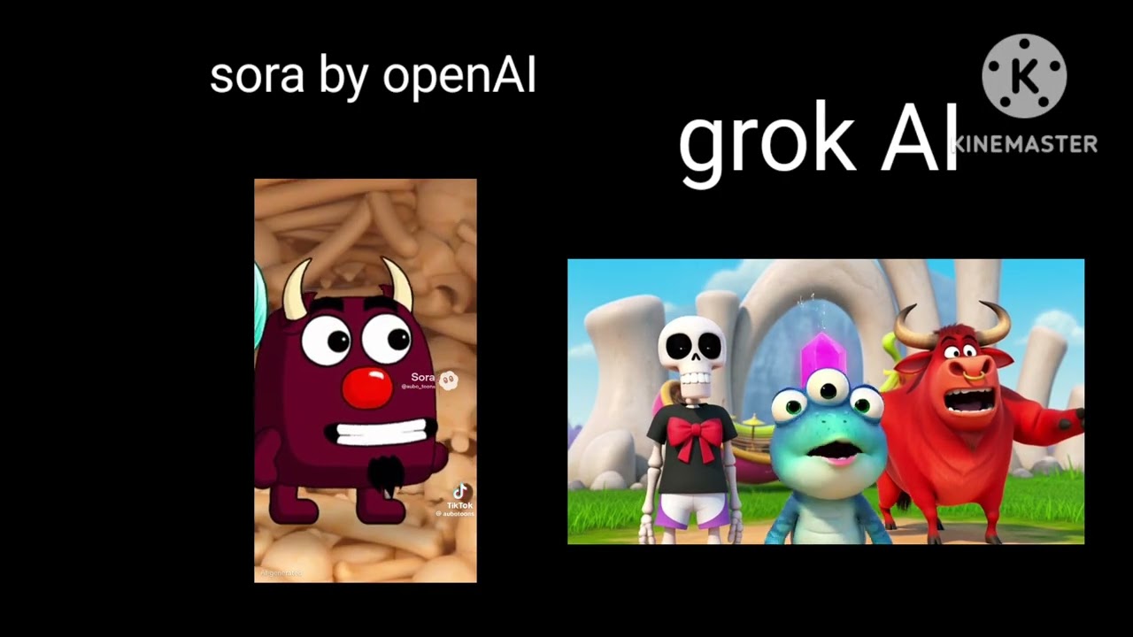 My singing monsters sora by openAI vs my singing monsters grok AI