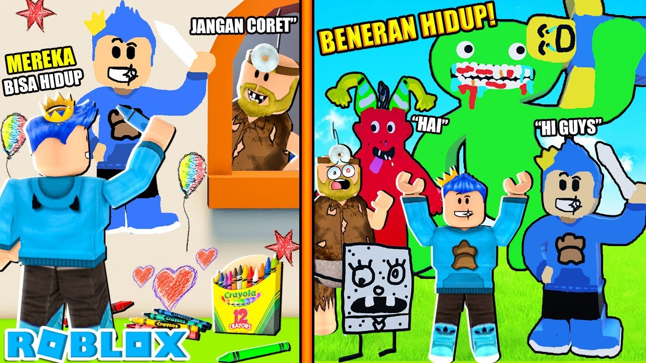 LOMBA GAMBAR TAPI APAPUN YANG KALIAN GAMBAR BISA HIDUP DI GAME ROBLOX INI!!!