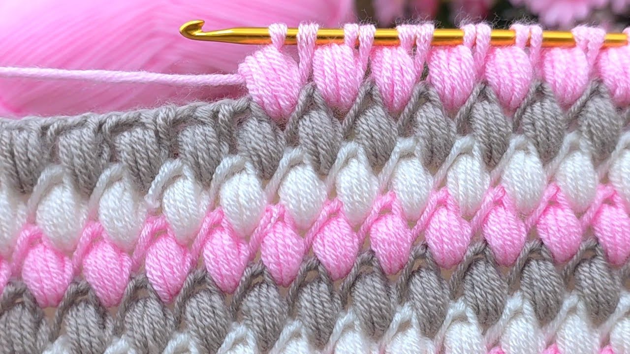 Wow!🌸🌸 super idea ** easy crochet tunisian baby blanket pattern explanation #crochet 