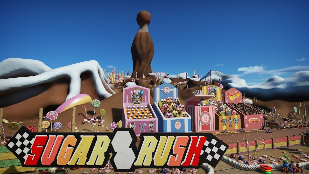 Sugar Rush Speedway - Wreck it Ralph / Planet Coaster / Disney