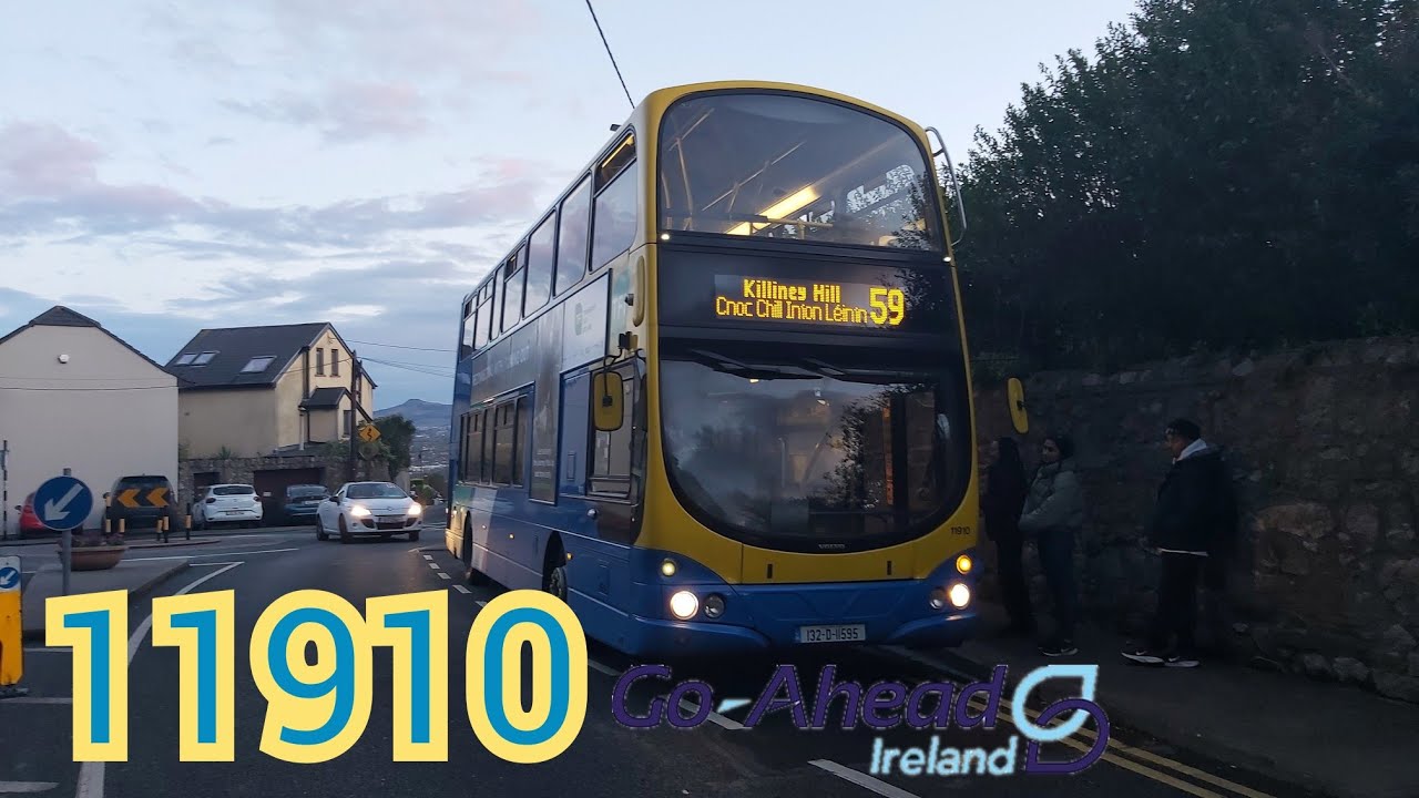 Ride Onboard Go Ahead Ireland 11910 Gemini 2 Volvo B9TL | Route 59 (FULL RUN) 18/4/2022