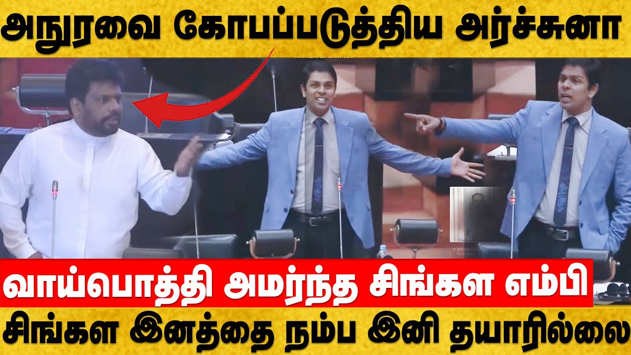 நீ போட்டது பிச்சை - அர்ச்சுனாவின் பேச்சால் வாய்பொத்திய   சிங்கள எம்பி - கடும்கோபத்தில் ஜனாதிபதி அநுர