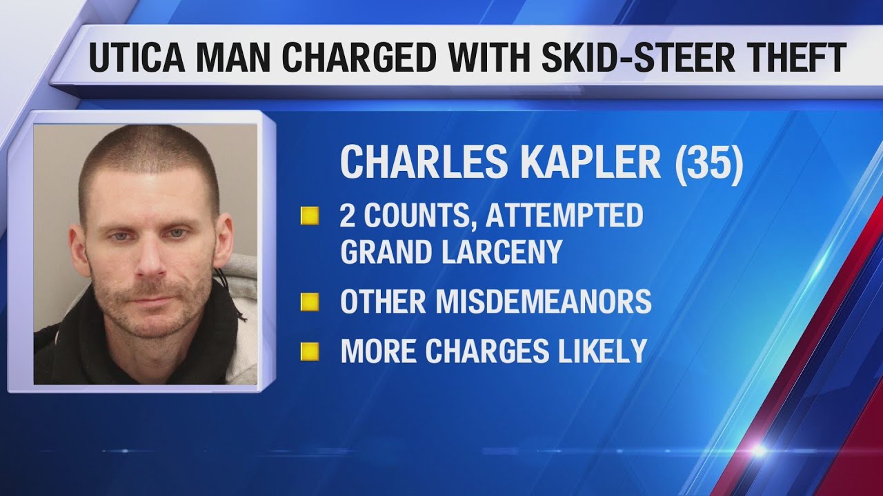Utica Man Charged in Skid-Steer Scheme