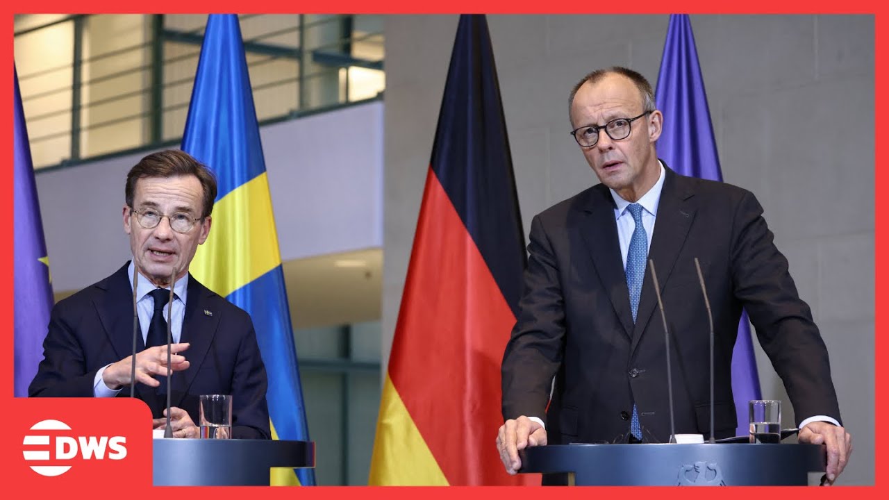 FULL PRESSER: German Chancellor Merz & Sweden&rsquo;s Kristersson Hold Urgent Berlin Briefing | AC15