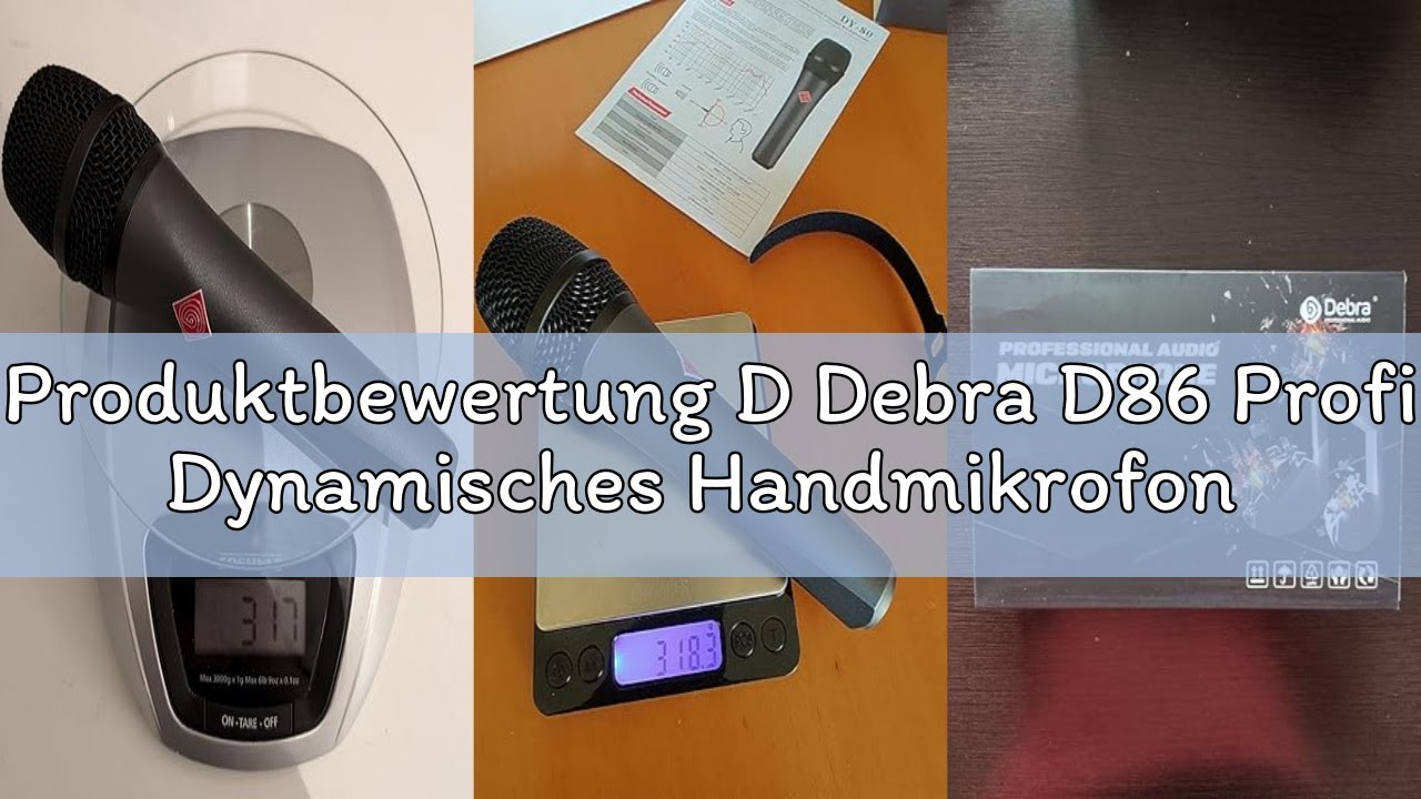 Produktbewertung D Debra D86 Profi Dynamisches Handmikrofon mit Nierencharakteristik & 5m XLR-Kabel