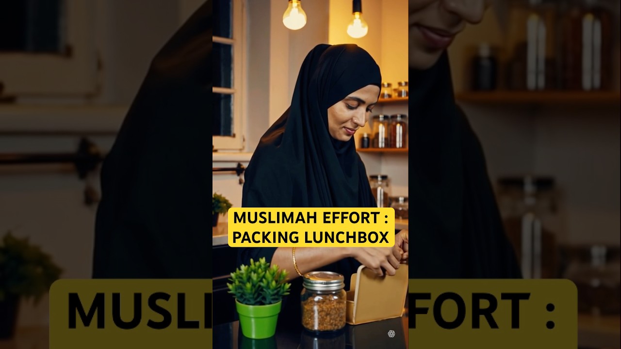 Packing Lunchbox for Family #muslimahs  #islamicshorts  #hijabisourright #hijabismyright  #abaya