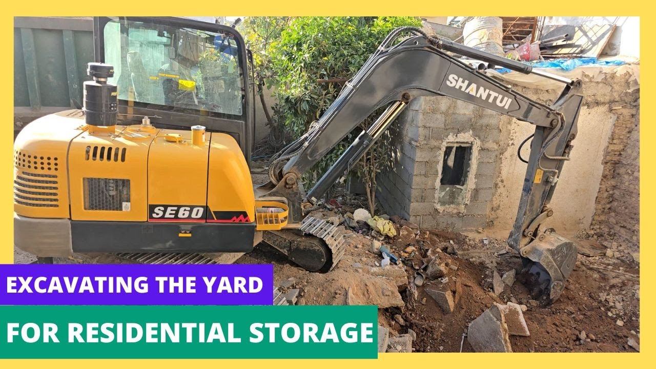 Excavating the Yard for Residential Storage: Step-by-Step Guide with Heavy Machinery