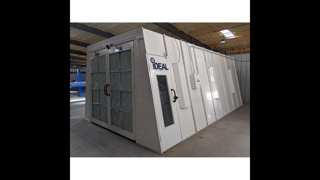 iDeal Cross Flow Paint Booth Walk Around