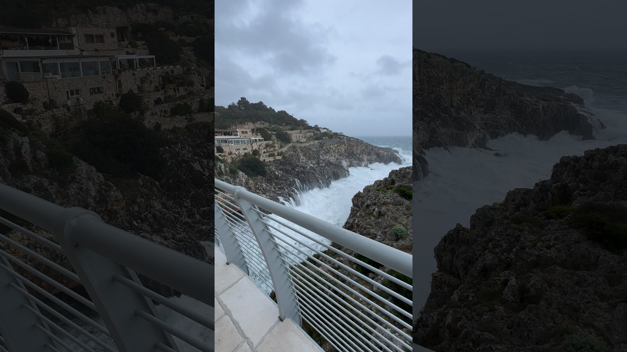 La mareggiata in Puglia, Ponte Ciolo, Gennaio 2026