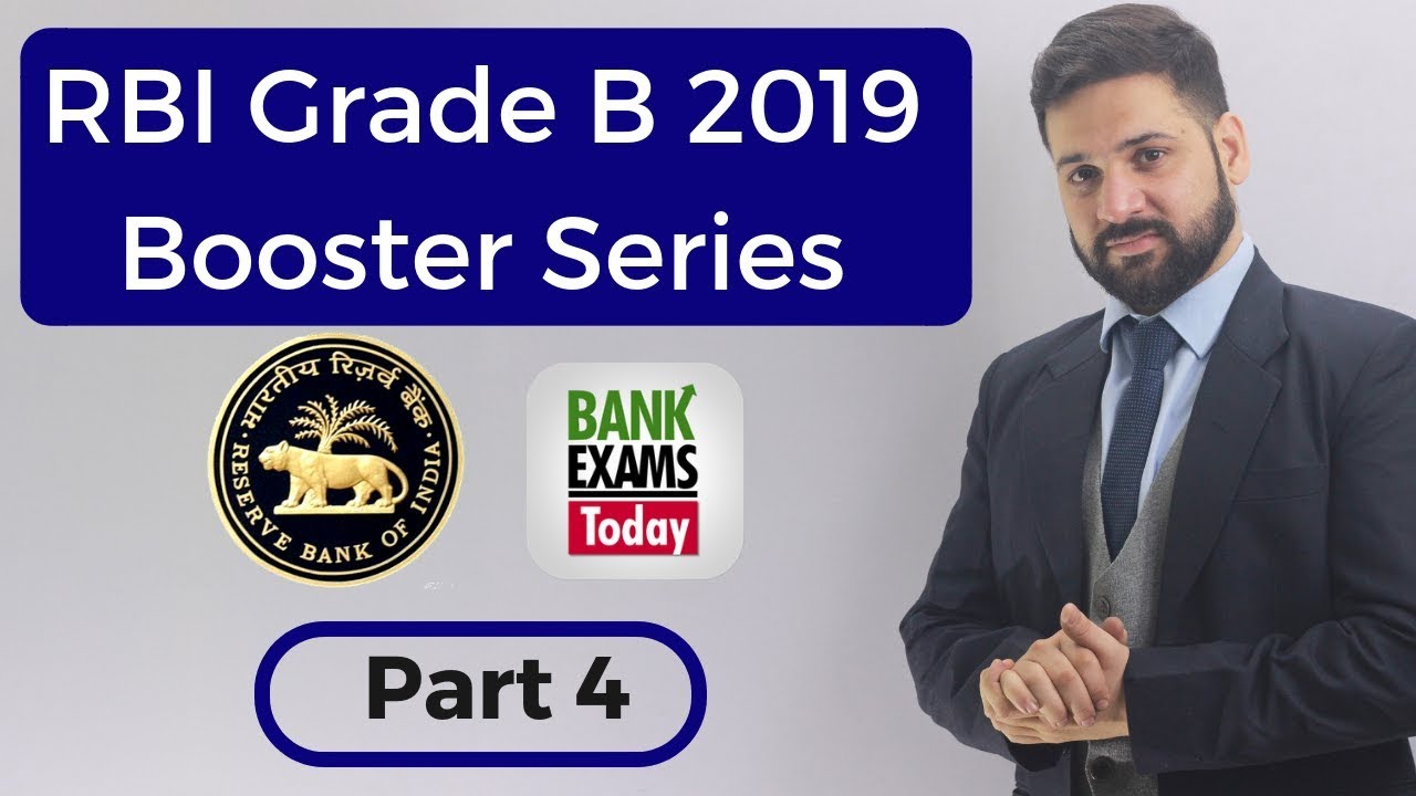 RBI Grade B 2019 Booster Series - Part 4