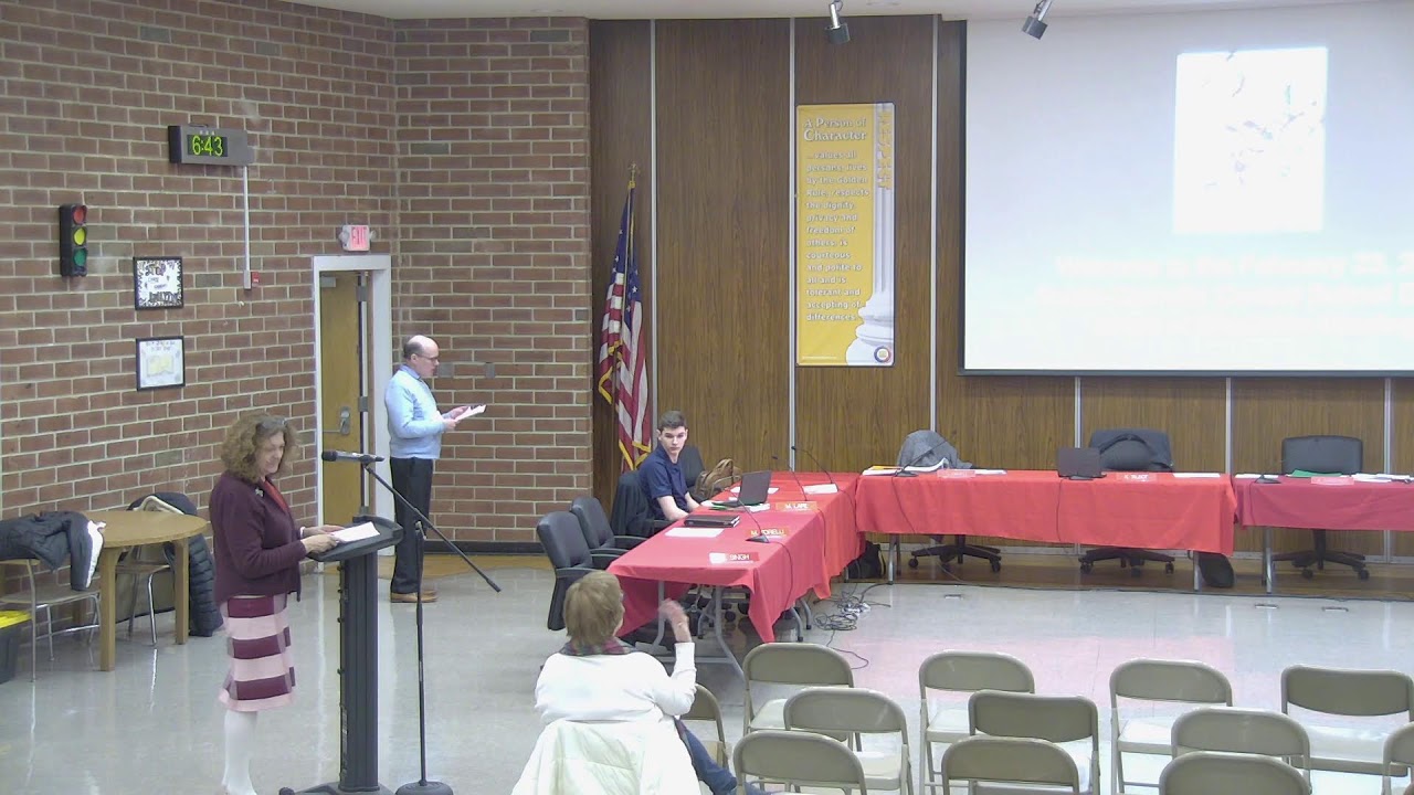 Monday February 23, 2026 – Public Hearing followed by BOE Meeting