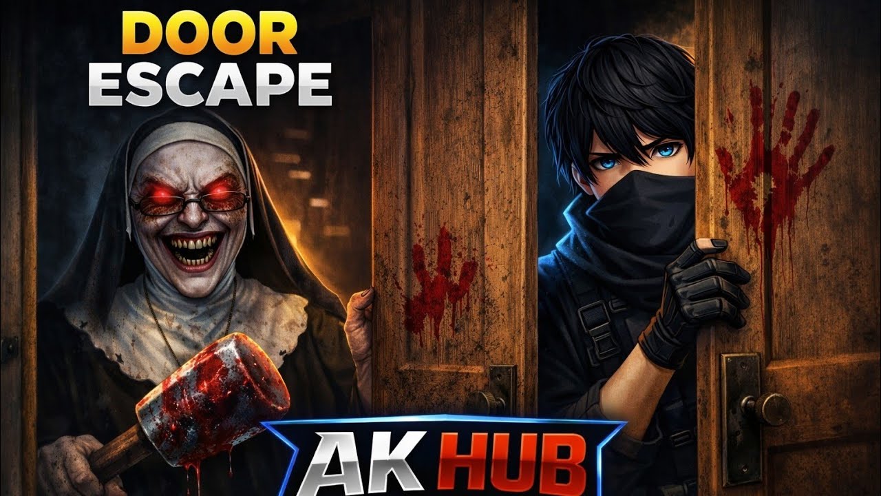 😱🚪 Evil Nun – DOOR ESCAPE! | Can We Escape the School Alive?! 🔥
