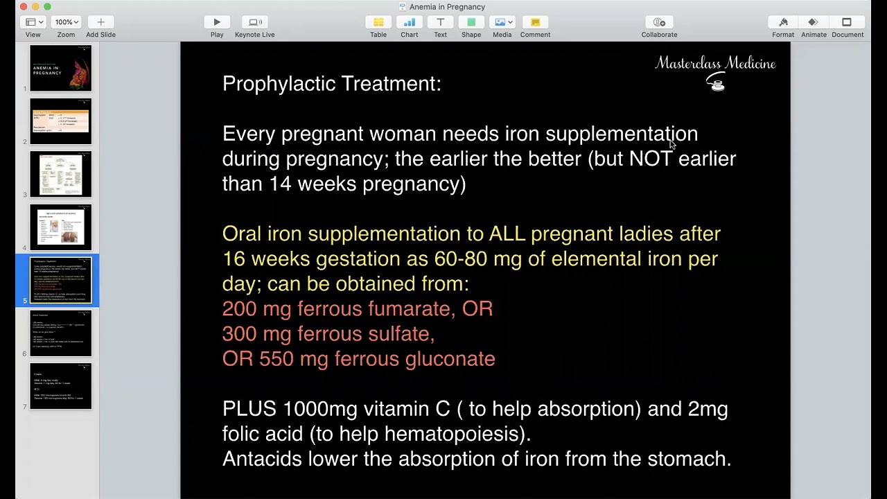 Anemia in Pregnancy - OB course - Masterclass Medicine