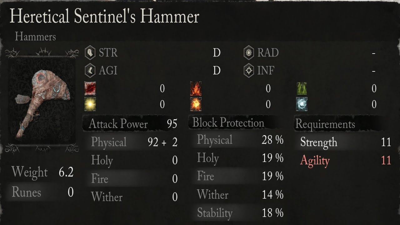 Lords of the Fallen - Heretical Sentinel's Hammer