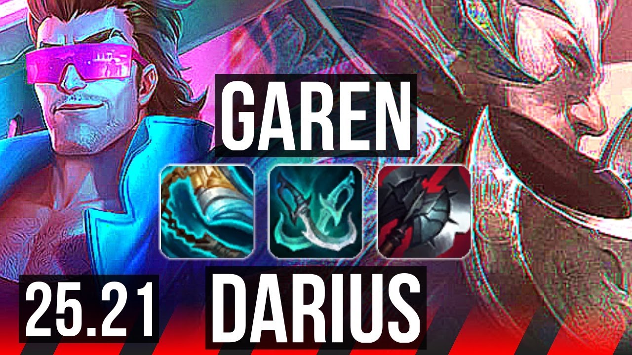 GAREN vs DARIUS (TOP) | 10/1/5, Legendary | EUW Master | 25.21