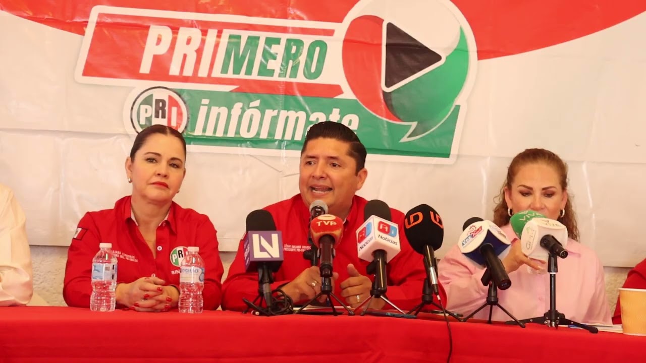 RUEDA DE  PRENSA DEL PARTIDO REVOLUCIONARIO INSTITUCIONAL (PRI)