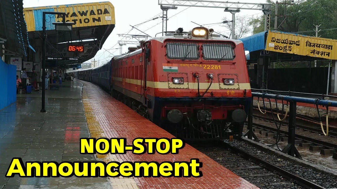 VIJAYAWADA Junction non-Stop Announcement Arrival and Departure BZA