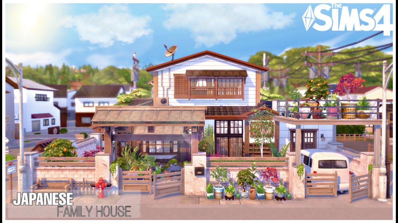 Japanese Family House 🌸🎏 Grandparents Raising Grandson | No CC | Stop Motion Build | The Sims 4