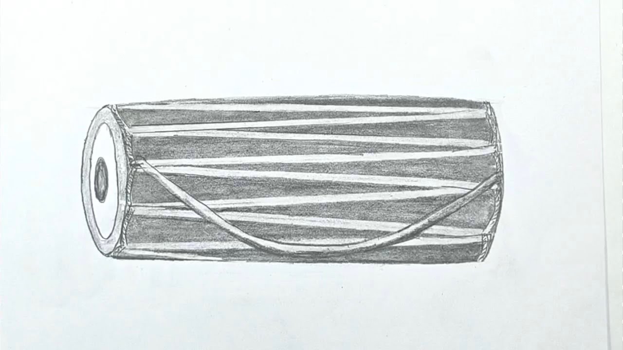 KHAM DRAWING|| TRADITIONAL MUSICAL INSTRUMENT DRAWING || BODO MUSICAL INSTRUMENT||