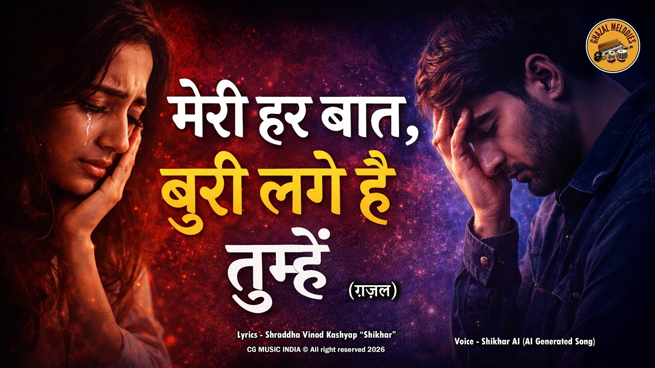 Meri Har Baat Buri Lage Hai Tumhe 🥺🥀 | Heart Touching Sad Ghazal 2026 | Late Night Slow Ghazal