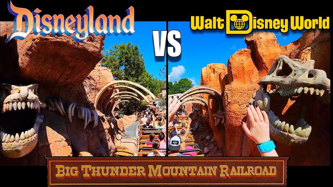 BIG THUNDER MOUNTAIN RAILROAD Disneyland vs Magic Kingdom, 2024 POV Comparison