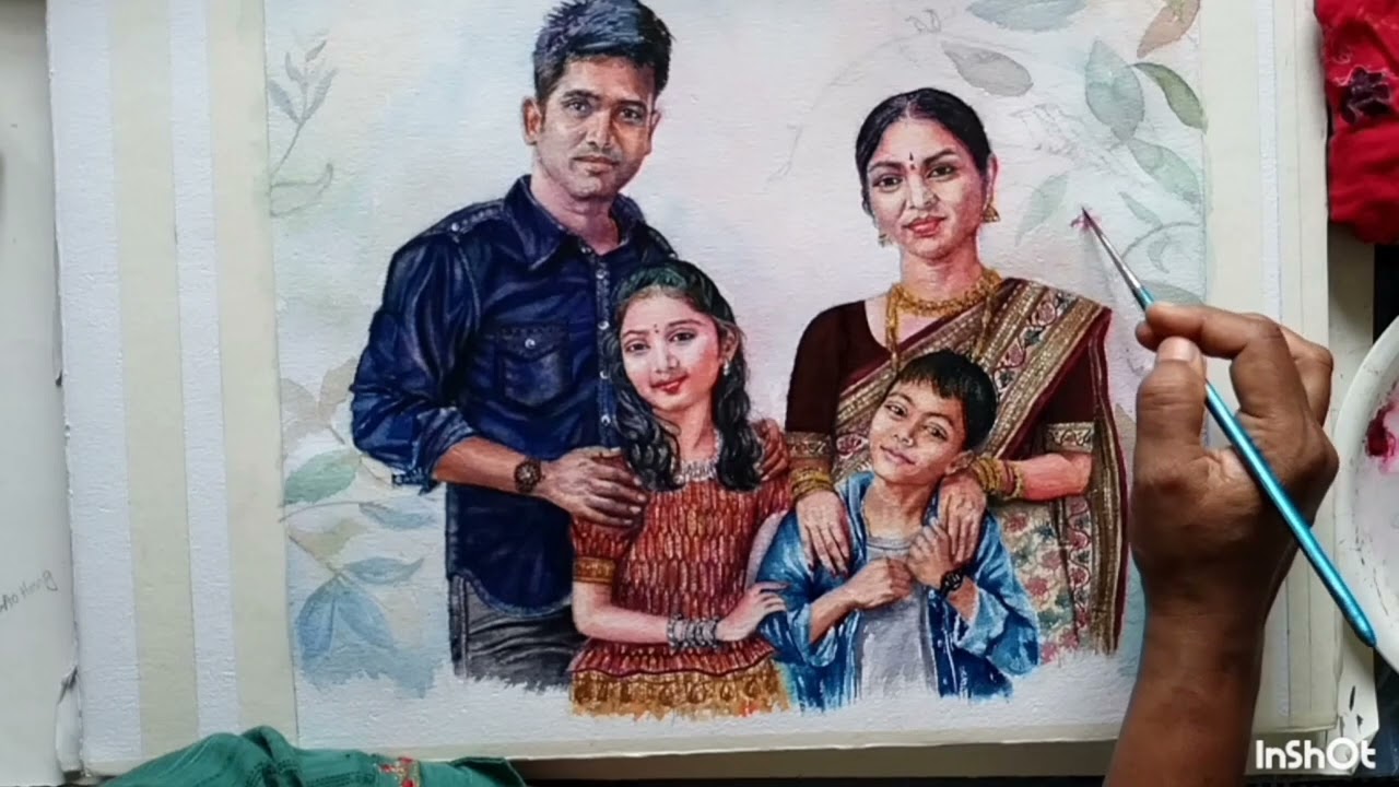 Family #Portrait in #Watercolors - Part-10