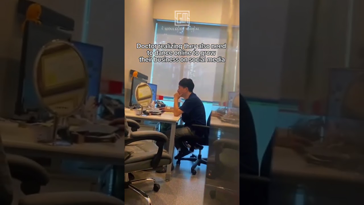 Doctor realizing they also need to dance onlineto grow their business on social media 🧍‍♂️📱💀