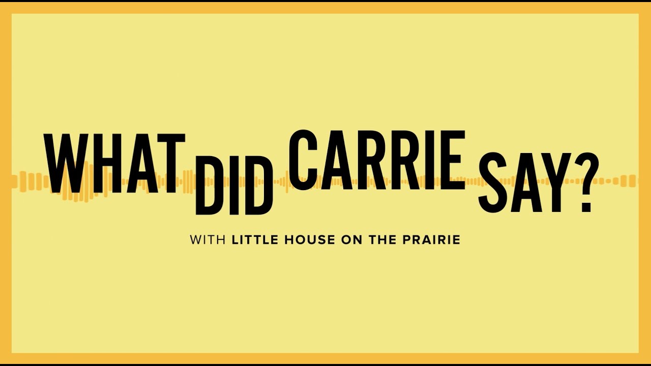 What Did Carrie Say? | Little House on the Prairie | COZI TV
