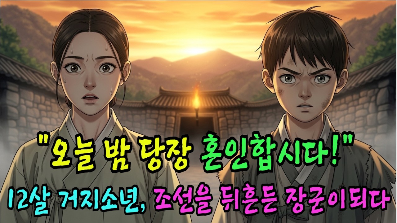 12살, 죽은 신부와 혼인한 거지 소년… 8년 후 조선을 뒤흔든 장군이 되다