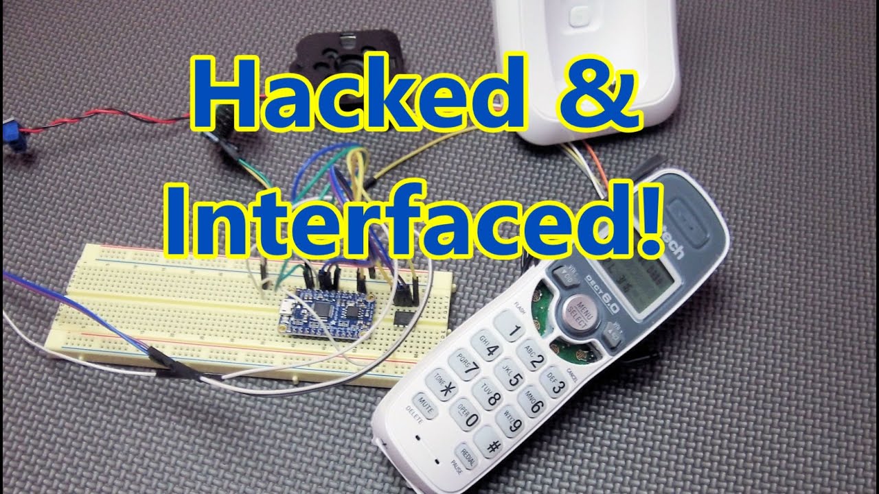 Cordless Phone Hack : Interfaced with a Microcontroller : Eye-On-Stuff