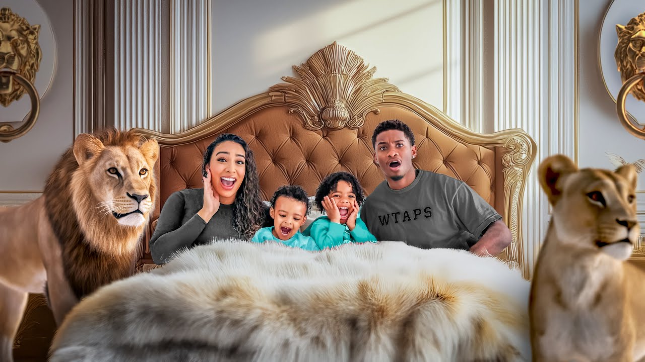 WE SPENT THE NIGHT WITH LIONS AND TIGERS! *Insane*