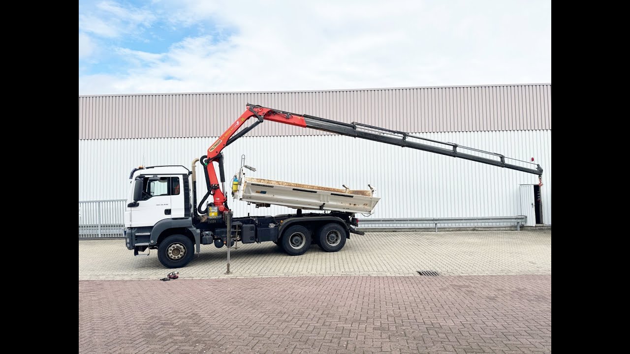MAN TGS 33.440 6X4 BB, Bordmatik, Kran Palfinger PK18002-EH, Funk