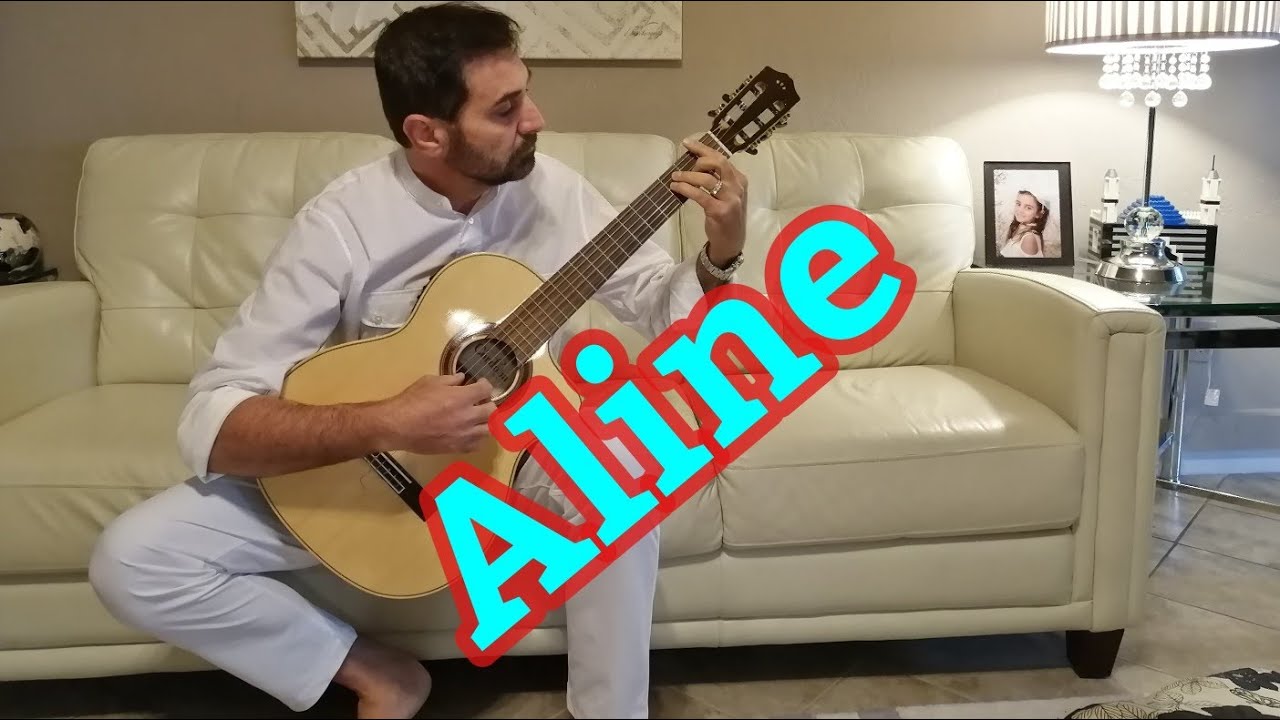 Aline Christophe Guitar cover Lyrics مترجمة