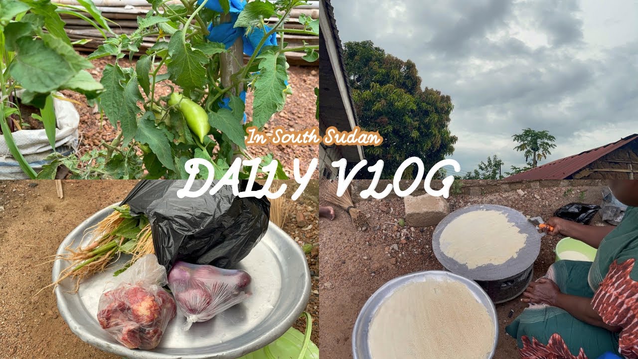 Cloudy days in South Sudan☁️/Cooking lunch