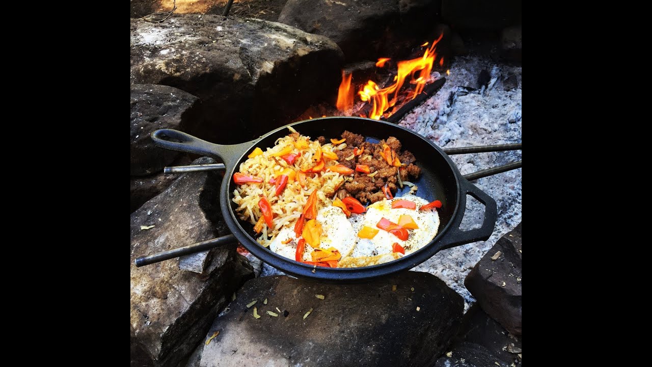 Cast Iron Cookin Midday Breakfast - Camp Cooking