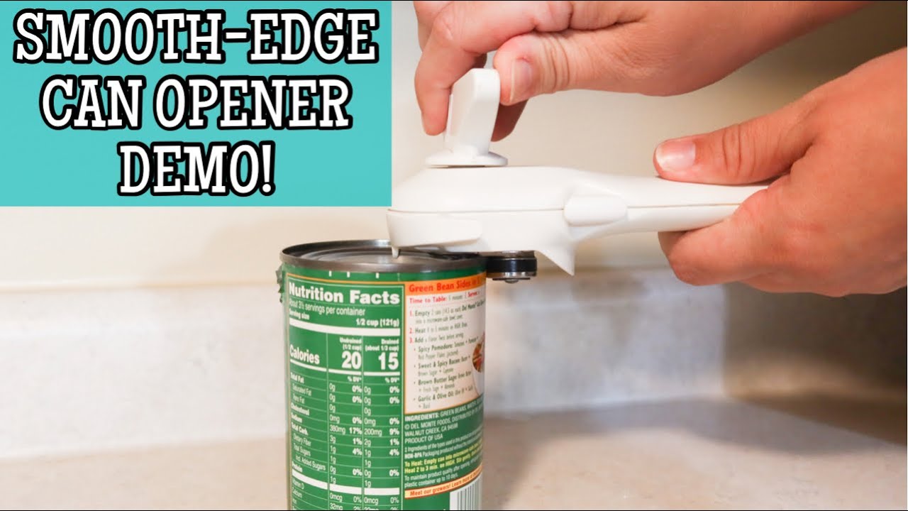 Smooth-edge Can Opener | Pampered Chef Can Opener | How to use a smooth-edge can opener