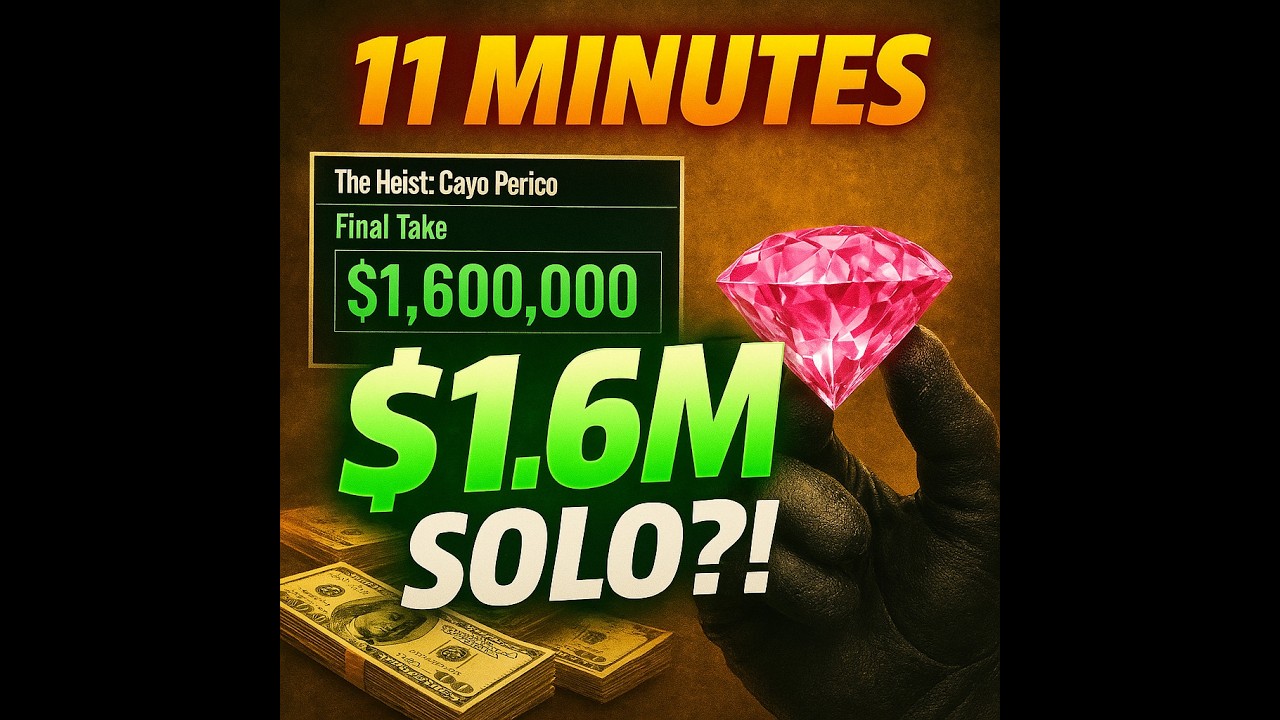 1.6M SOLO in GTA Online Cayo Perico! 💰 Fastest Solo Loot Route