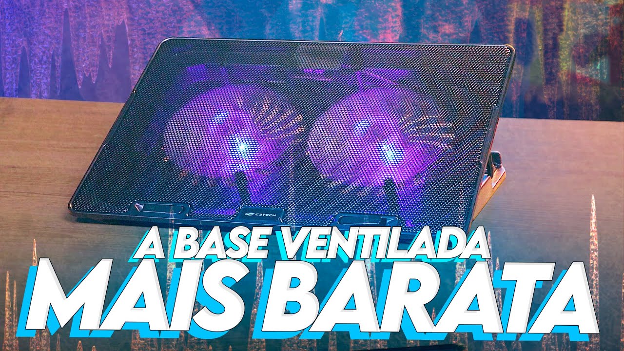 Testando a BASE VENTILADA para NOTEBOOKs mais barata que encontrei! C3Tech NBC-50