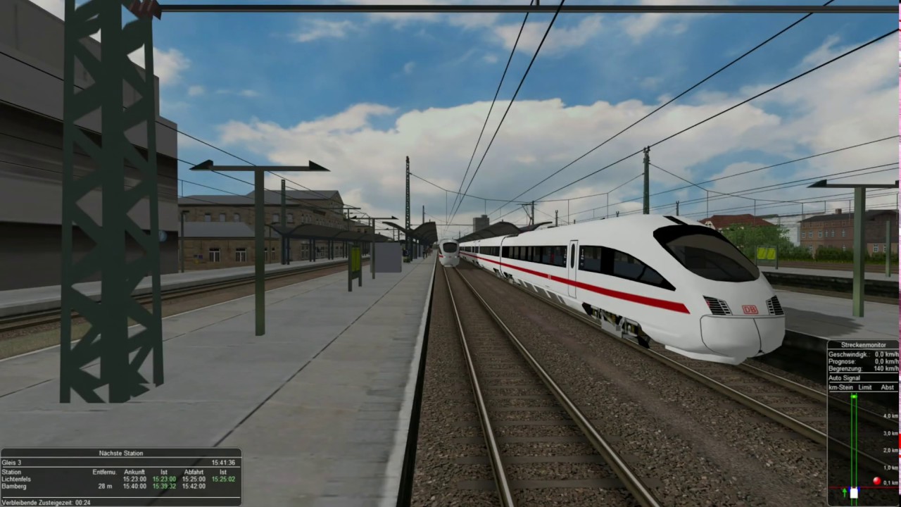 Open Rails - Lichtenfels - Bamberg ICE-T Pro Train 15 Deluxe MSTS