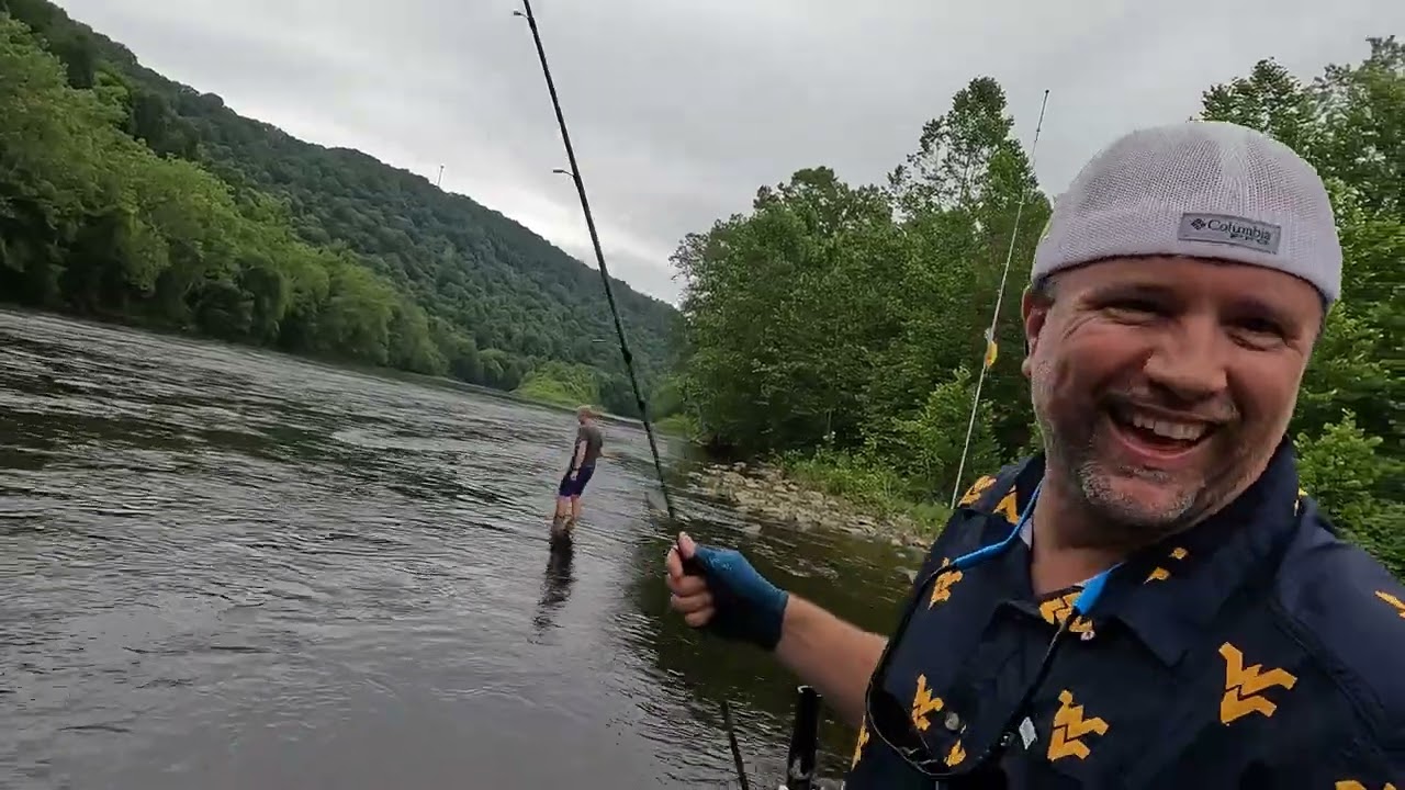 Cheat River WV Smallmouth and Rock Bass Fishing Summer 2023