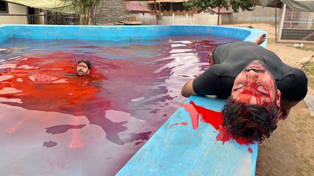 Swimming Pool Main Jump Krty Hoy Sabtain Ka Sr Phat Gea😭 Pani Khoon Main Bdl Gea💔
